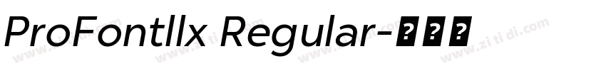 ProFontllx Regular字体转换